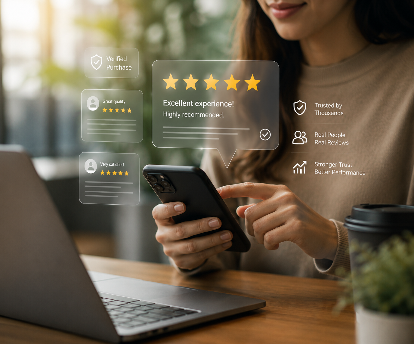 Rating stars concept