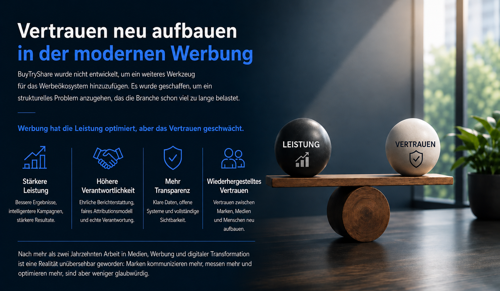 Vertrauen in moderne Werbung wiederherstellen